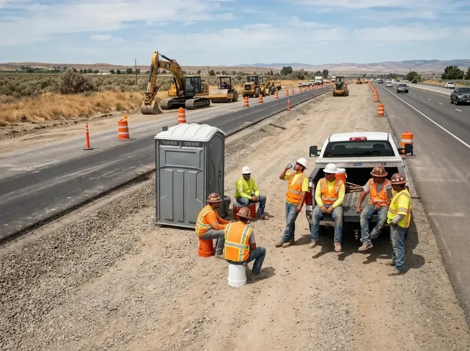 highway-road-construction-crew-007 — frequently asked questions, Porta Potty and Restroom Rentals in Sumner, IL